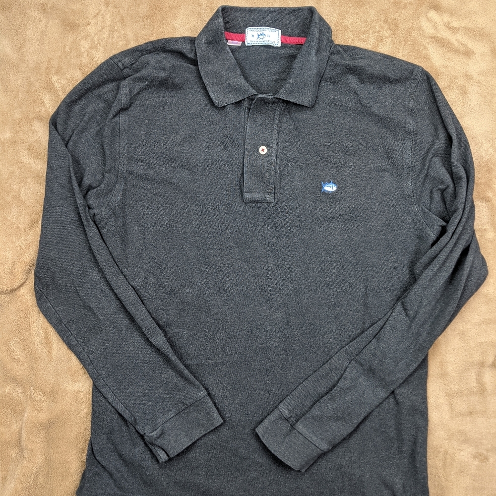 Southern Tide Dark Gray Polo Shirt